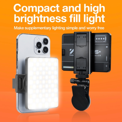 Lampe d'appoint pour égoportraits de téléphone mobile, mini caméra portative photo vidéo beauté vidéo DEL lampe de poche pour photo vidéo