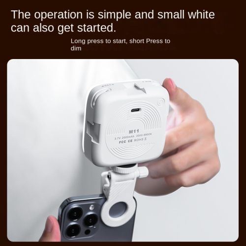 Lampe d'appoint pour égoportraits de téléphone mobile, mini appareil photo reflex portatif beauté photo et vidéo LED lampe d'appoint