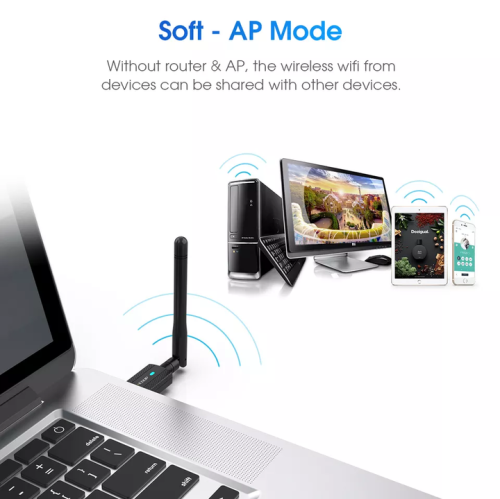 EDUP high gain antenna 600Mbps + Bluetooth 4.2 integrated dual-band USB wireless network receiver transmitter adapter dual-band wireless network