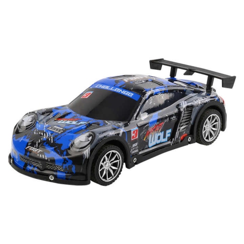 Graffiti drift racing car | Four-way remote control + colorful lights | Children's racing toy car [Graffiti Blue] Drift racing car - lights