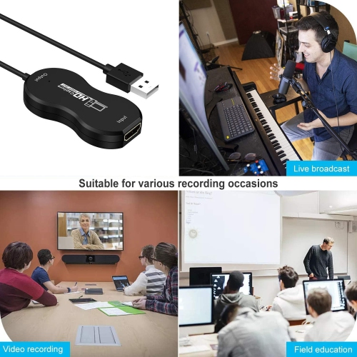 [4La sortie boucle 60&nbsp;Hz]Prend en charge la PS5/Xbox/caméra HDIM Carte de capture vidéo diffusion en direct de jeu PS4 décodeur d'enregistrement