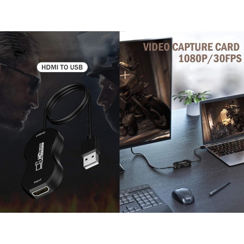 [4La sortie boucle 60&nbsp;Hz]Prend en charge la PS5/Xbox/caméra HDIM Carte de capture vidéo diffusion en direct de jeu PS4 décodeur d'enregistrement