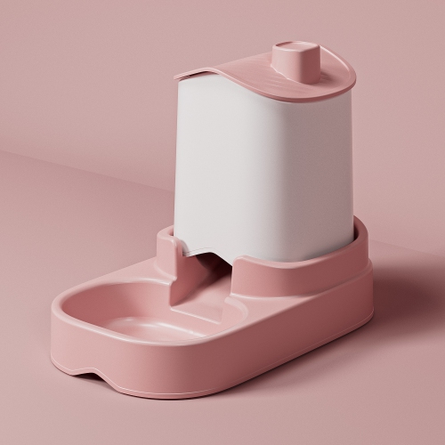 Contenant à nourriture pour chat Bol à double usage grande capacité bol pour chat bac rose mangeoire rouge à couvercle rabattable pour ajouter de la