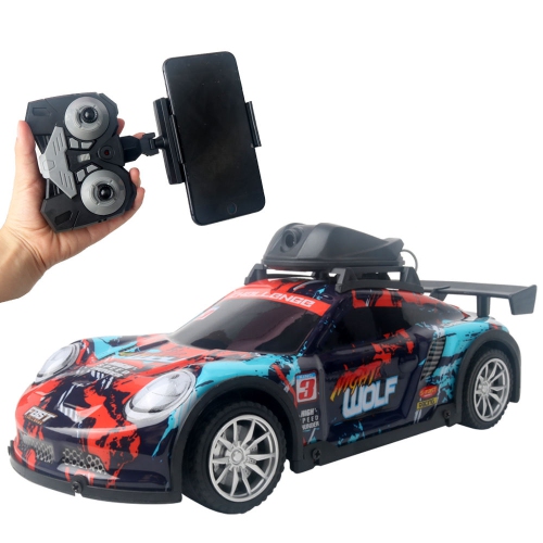 Graffiti drift racing car | 4-way remote control + colored lights + camera | Children's racing car [Graffiti red] light photography and video