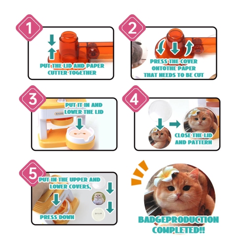 Machine de création de boutons, presse-épingles à épinglettes à boutons à installer soi-même avec 48 insignes, jouets créatifs à faire soi-même,