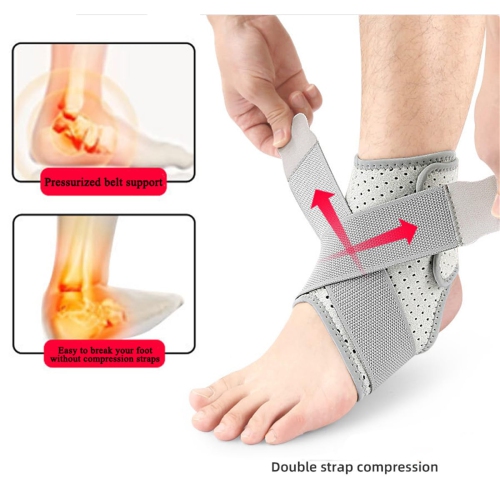 Ankle Brace Support Compression Sleeves, 1 Pair Adjustable Ankle Support Brace Stabilizer, Breathable Ankle Brace Bandage