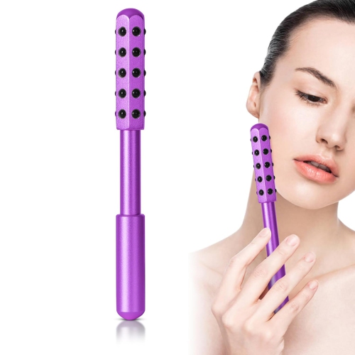 30 Germanium Stone Face Roller for Face Lifting & Skin Care,Uplift Massaging Beauty Roller,Uplifting Face Massager Roller-Purple