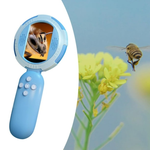 2-inch children's smart digital magnifier - 2 million pixels high-definition observation/8LED four-speed dimming/Type-C fast charging/can take