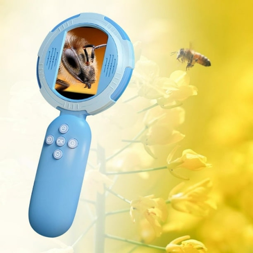 2-inch children's smart digital magnifier - 2 million pixels high-definition observation/8LED four-speed dimming/Type-C fast charging/can take