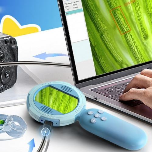 2-inch children's smart digital magnifier - 2 million pixels high-definition observation/8LED four-speed dimming/Type-C fast charging/can take