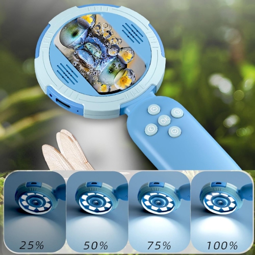 2-inch children's smart digital magnifier - 2 million pixels high-definition observation/8LED four-speed dimming/Type-C fast charging/can take