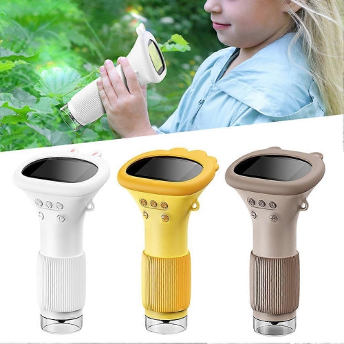 Microscope portatif HD 1000x – Écran IPS de 2&nbsp;po/gradation 8LED/observation en temps réel par ordinateur Outil d'exploration scientifique pour