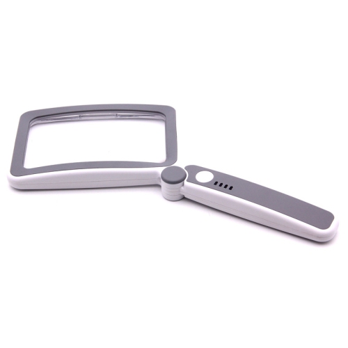 Loupe pliante de protection oculaire de LED - lentille HD 4x + 10 DEL à gradation Artefact portatif de lecture/observation Loupe HD pour personnes