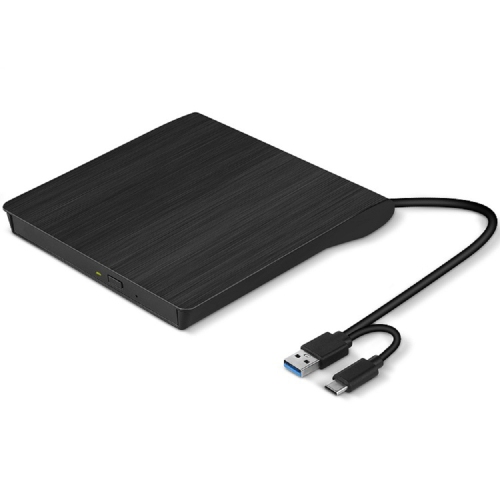 Lecteur optique externe USB 3,0 graveur de bureau DVD pour ordinateur portatif Lecteur de disque optique externe - noir