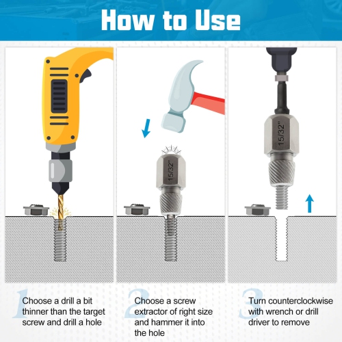 Costway 27 PCS Multi-Spline Screw Extractor Set with 3/8" Drive Hex Head Bolt Remover Blue/Orange