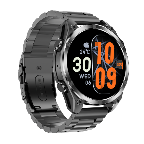 TUTT Tactical Smartwatch for Men 1.43 Dial | Compass Flashlight Chat-GPT 3TAM Waterproof | Rugged Fitness and Health Tracker | H300 Smart Watch