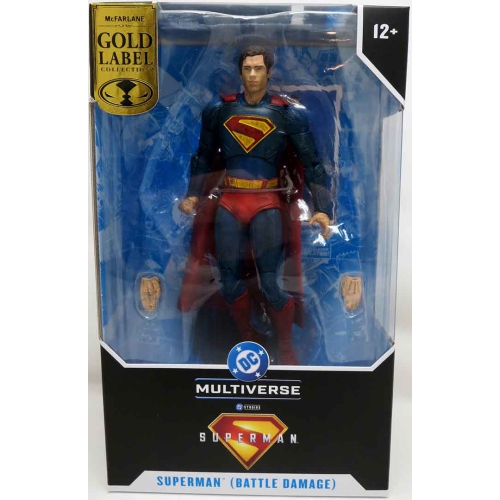 DC Multiverse Superman Movie 7 Inch Action Figure Exclusive - Superman Battle Damaged Gold Label