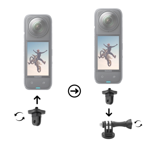 Caméra d'action étanche 8K 360 X5 d'Insta360 avec 64 Go carte mémoire d'Insta360, trousse d'accessoires 50-en-1 et plus encore