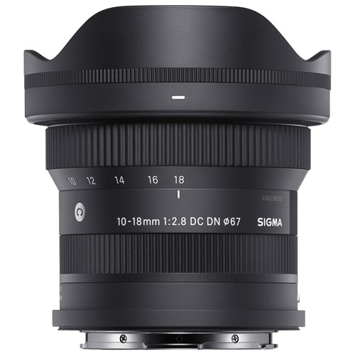 Objectif DC DN 10-18 mm f/2,8 Contemporary de Sigma pour monture E de Sony