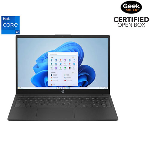 Open Box - HP 15.6" Laptop - Jet Black (Intel Core i7-1355U/16GB RAM/1TB SSD/Windows 11)