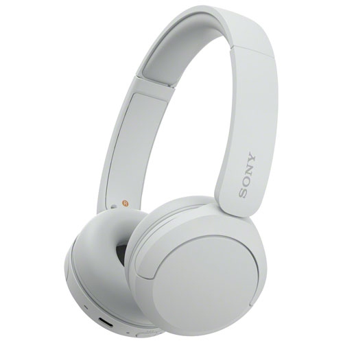 Open Box - Sony WH-CH520 On-Ear Bluetooth Headphones w/ Microphone - White