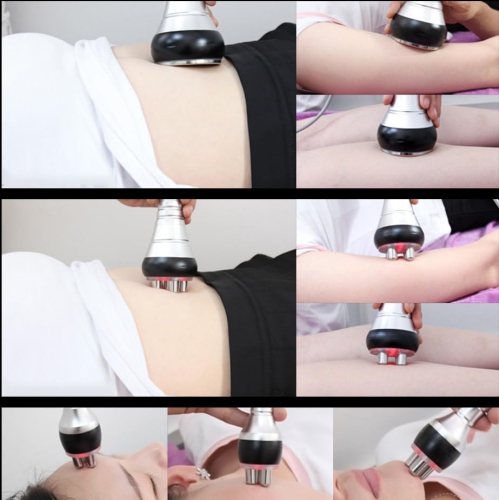 Équipement de beauté 4 en 1, machine de cavitation Ultrasonic RF Forme de vide Fréquence Perte de poids Peau amincissante Resserrage Liftin Appareil