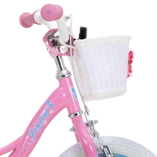 JOYSTAR Fairy 14 Inch Kids Bike for Ages 3 4 5 Years Girls, Toddler Bike with Training Wheels & Handbrake for 3-5 Years Old Child, Pink
