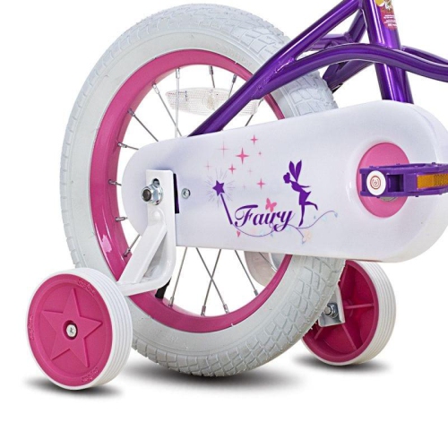 JOYSTAR Fairy 16 Inch Kids Bike for Ages 4 5 6 Years Girls, Toddler Bike with Training Wheels & Handbrake for 4-6 Years Old Child, Purple
