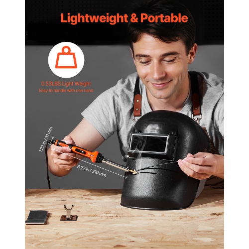 VEVOR 60W/100W Plastic Welder Kit,Dual-Power Welding Soldering Iron with 3 Welding Tips and 20 Welding Rods,Professional Repair Welding Tool for Car