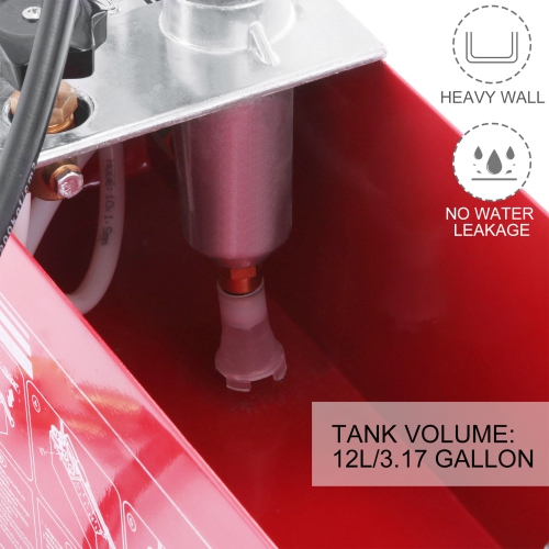 VEVOR 50 Bar Hydraulic Pressure Test Pump Hand Pressure Test Pump 726 PSI 3.2 Gallon Tank 45ML 1/2" BSP Hydrostatic Test Pump for Pipeline Pressure