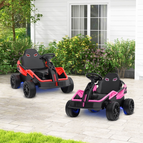 Costway Ride on Car for Big Kids 12V Battery Powered Electric UTV with Remote Control Red/Pink/Green