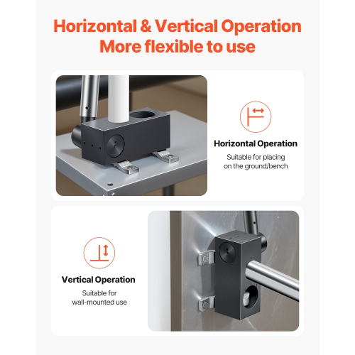 VEVOR Pipe Notcher, Tubing Pipe Notcher for 1.5/2-inch Pipes, Steel Pipe and Tube Notcher with Long Handle for Auto Repair, Construction, Support