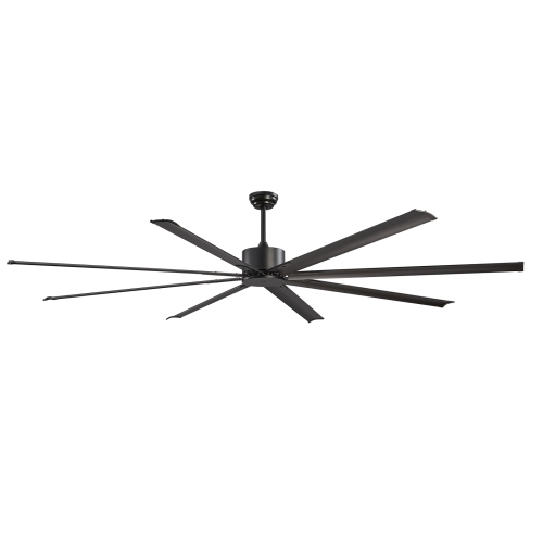 VEVOR 96 In Ceiling Fan without Light, 6-Speed Remote Control, Aluminum 8-Blade, Reversible DC Motor, Modern Low Profile Flush Mount Exterior Fan for