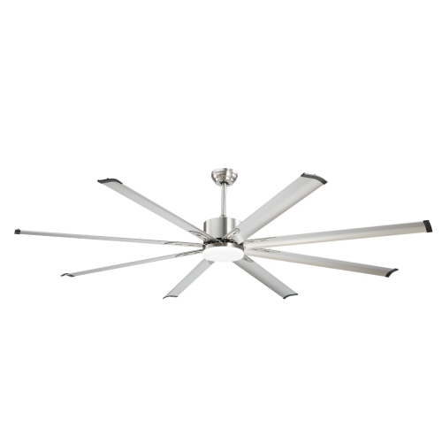 VEVOR 84 In Ceiling Fan with Light, 6-Speed Remote Control, Dimmable 3-Color Temperature, Reversible DC Motor, Low Profile Flush Mount Fan for