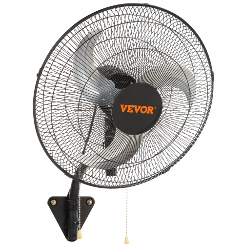 Ventilateur mural VEVOR de 18 po, 3 vitesses haute vitesse max. Ventilateur mural industriel oscillant de 4000 pi3/min, commercial ou