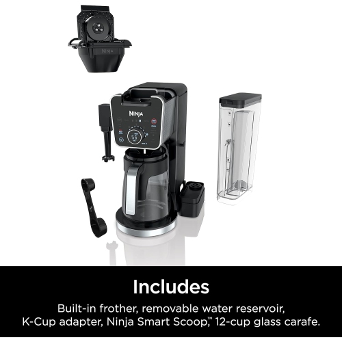 Cafetière spéciale DualBrew Pro CFP301C de Ninja, une tasse, une dosette et 12 tasses, noir