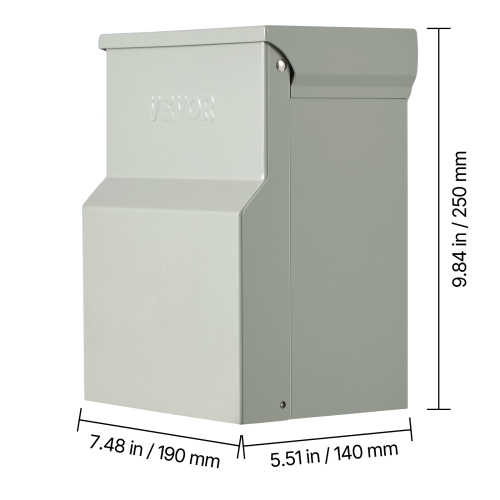 VEVOR 20 30 Amp Temporary Power Outlet Panel, RV EV Electrical Outlet Panel with NEMA 30 Amp GFCI 20 Amp Receptacle Installed, Pre-Wired IP54