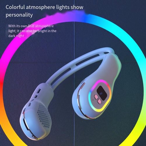 Neck hanging fan, lazy portable sports silent mini usb bladeless fan, bladeless fan three-speed control fan