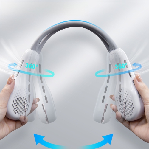 Neck hanging fan, lazy portable sports silent mini usb bladeless fan, bladeless fan three-speed control fan