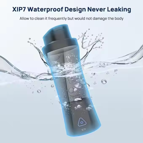 Portable Electric Juicer Cup Kitchen Juicer USB Portable Juicer, USB Rechargeable Smoothie Maker, 6000 mAh Battery, 700 ml/24 oz Capacity,