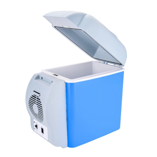 Car small refrigerator, 7.5L mini refrigerator car heating and cooling box car appliance, portable car refrigerator, car and home dual use, with