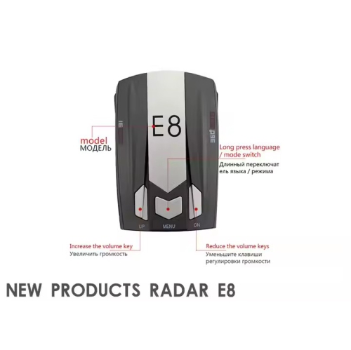 Mesure de vitesse mobile à affichage unique, détecteur de radar électronique pour chien, détecteur laser radar pour voiture, système d'alarme de