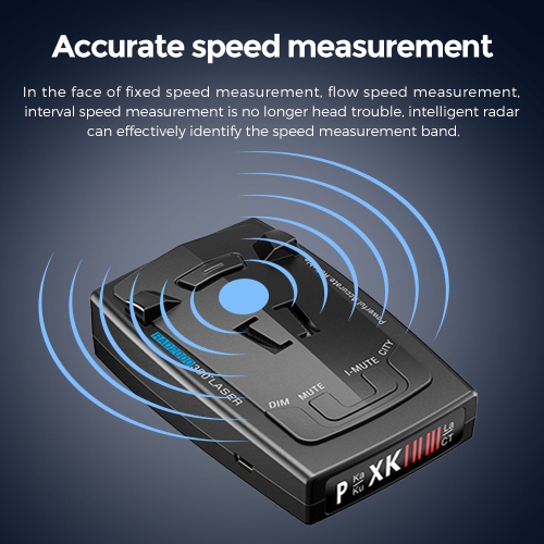 Détecteur de radar électronique mobile pour chien, radar d'avertissement radar laser monté sur véhicule RAD2000, alarme de vitesse