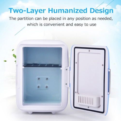 Mini refrigerator for home use, single-door refrigeration, micro student dormitory, car and home dual-use 4L car refrigerator
