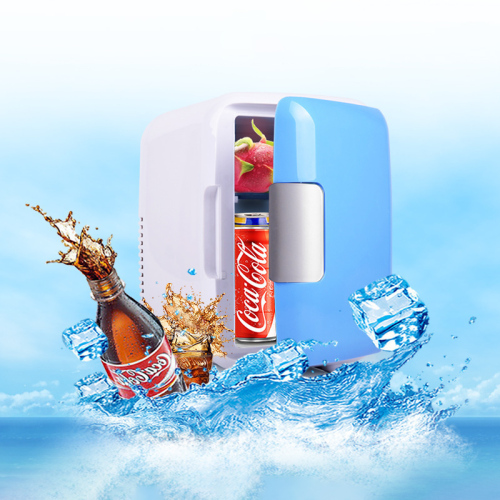 Mini refrigerator for home use, single-door refrigeration, micro student dormitory, car and home dual-use 4L car refrigerator