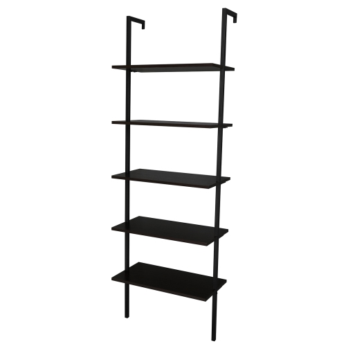 KARL HOME  Ladder Bookcase In Brown