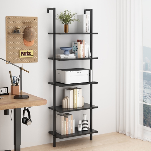 Karl Home Brown Ladder Bookcase