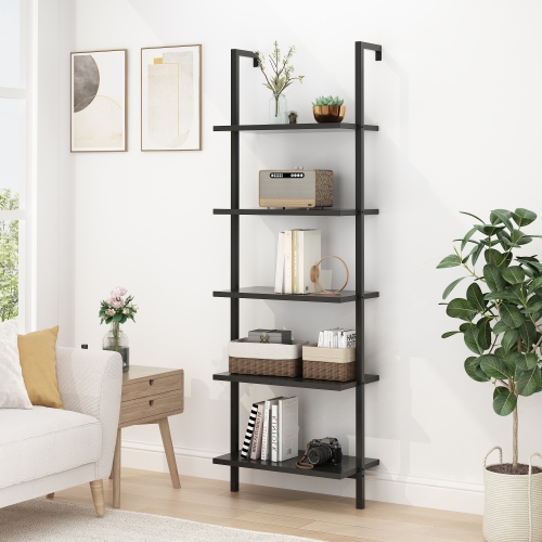 Karl Home Brown Ladder Bookcase