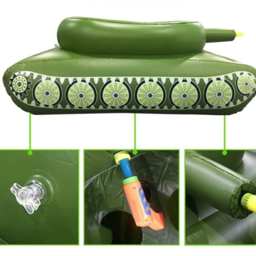 Inflatable water tank swimming pool float water spray swimming ring inflatable toy with jet ring super large outdoor water toy suitable for adult