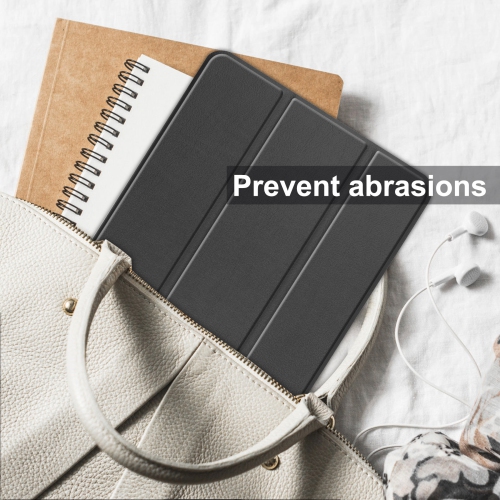 Applicable to Nokia T10 tablet protective case Nokia T10 8-inch tri-fold Custer leather case - white